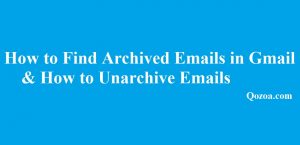 how to find archived emails in gmail