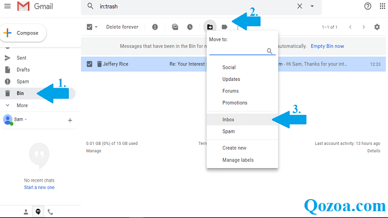 how to recover deleted emails