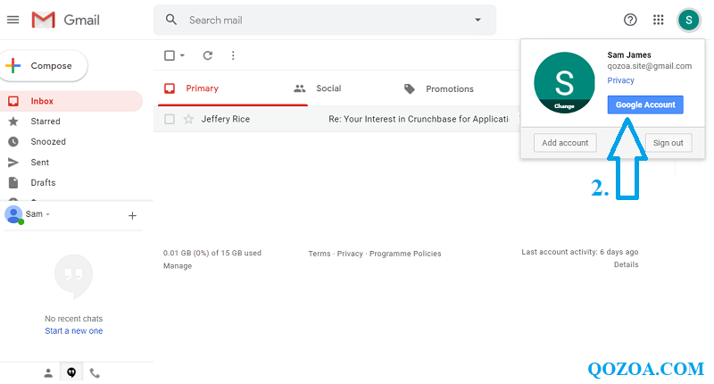 delete gmail account