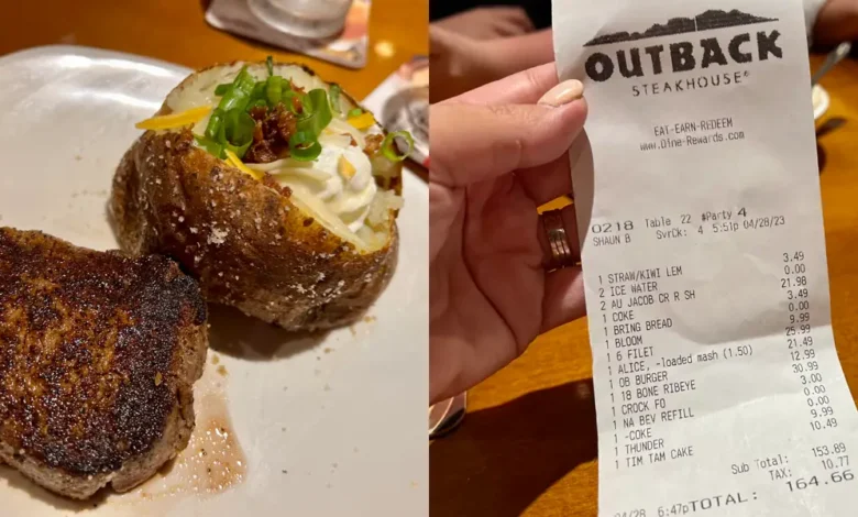 Outback Steakhouse Menu