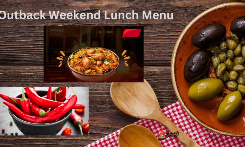 Outback Weekend Lunch Menu